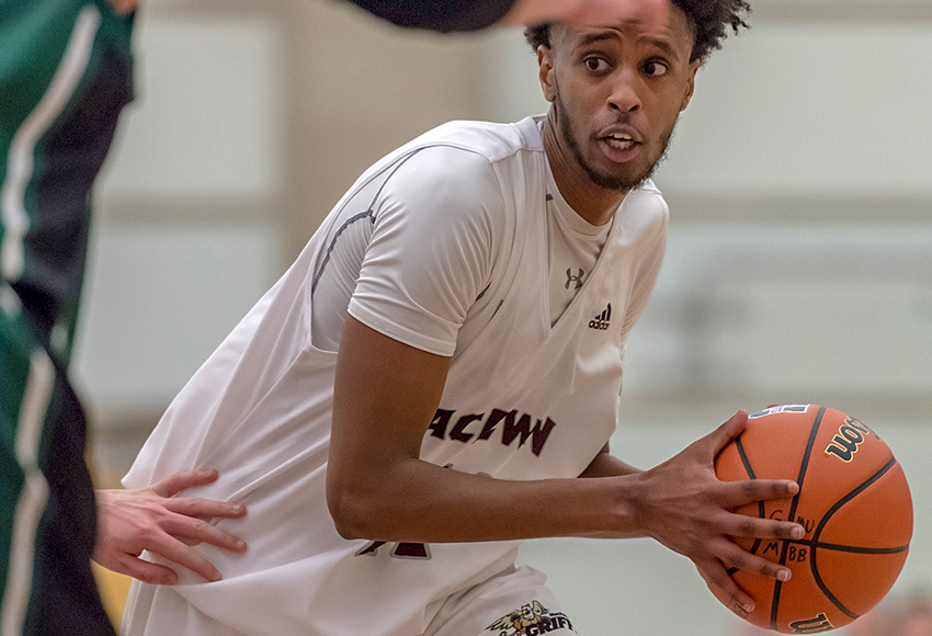 Liban Yousef and the MacEwan Griffins will kick off their preseason in B.C. this weekend as they get ready for their Canada West season opener later this month (Chris Piggott photo).