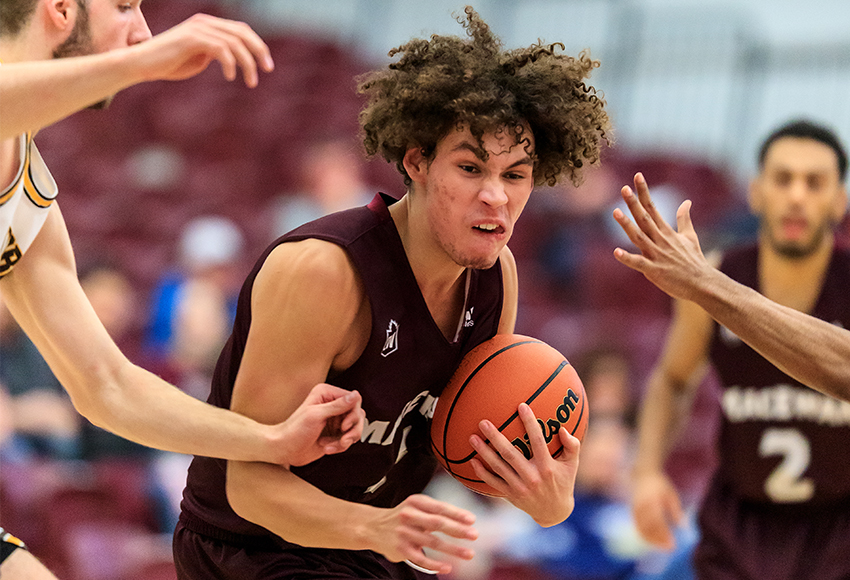 After playing important minutes against Manitoba Jan. 3-4, Gregoire Piche-Wint, who is from Winnipeg, will lead the Griffins into action against the Wesmen this weekend. MacEwan is hunting for its first win of the season (Robert Antoniuk photo).