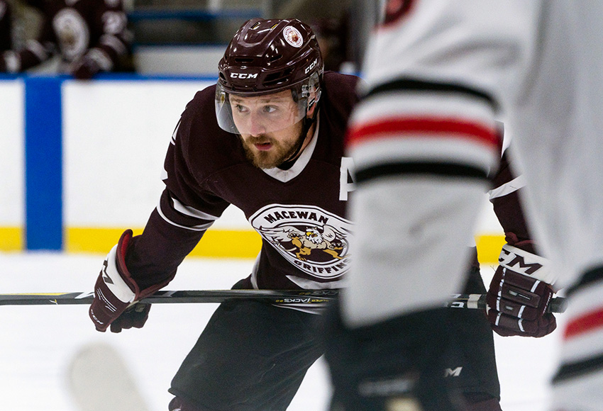 Over five seasons, Nolan Yaremchuk has brought a social aspect to the program that helped change the culture of Griffins hockey (Matthew Jacula photo).