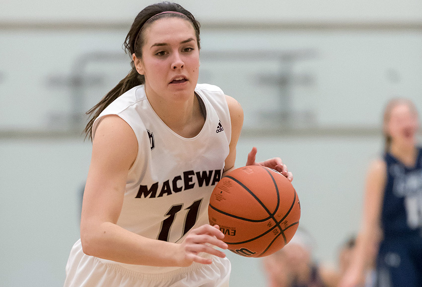 Paige Knull will play her final two games for MacEwan when the Griffins welcome the Trinity Western Spartans this weekend (Chris Piggott photo).