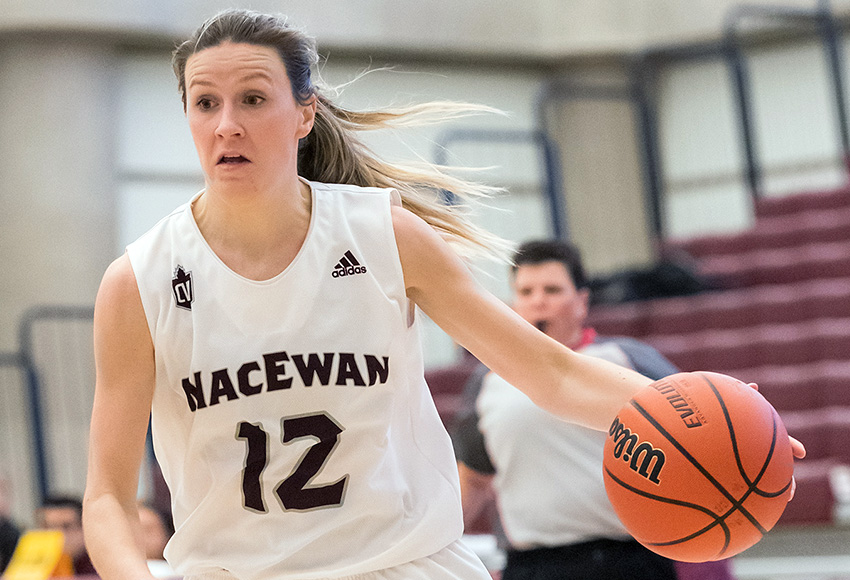 Kayla Ivicak is knocking on the door of the top-15 in career double doubles in Canada West history with a program-leading 19 so far (Chris Piggott photo).