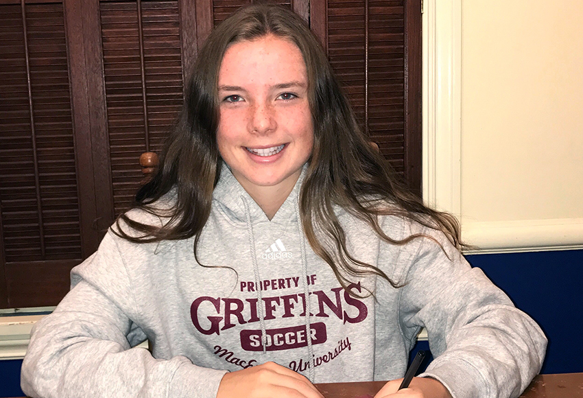 Anna McPhee turned heads during the 2017 Whitecaps Showcase in Vancouver with her speed and creativity. Griffins head coach Dean Cordeiro can't wait to see what she'll bring to MacEwan's soccer program in 2018.