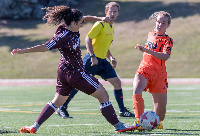 Suekiana Choucair and the Griffins will do battle against Thompson Rivers University in their season opener on Saturday in Kamloops, B.C. (Chris Piggott photo).