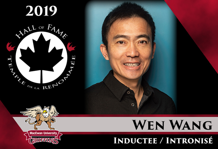 Wen Wang will be inducted into the CCAA Hall of Fame on June 11.