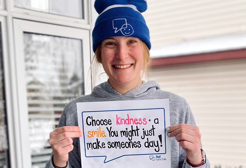 MacEwan Student Athlete Council president Natalie Bender of the women's hockey team is encouraging her fellow Griffins to stay positive and connected virtually in these tough pandemic times.