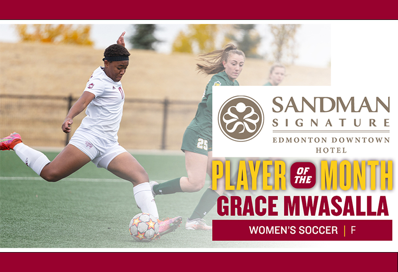 Grace Mwasalla led the Griffins women's soccer team with 15 goals and 17 points (Joel Kingston photo).