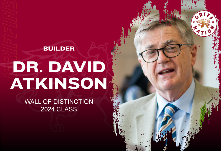 Wall of Distinction 2024: Dr. David Atkinson the driving force behind Griffins getting into Canada West