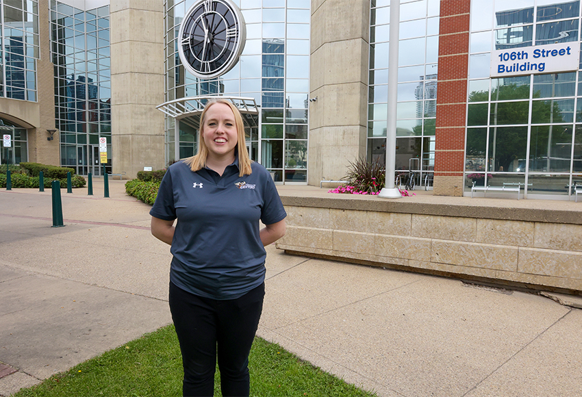 Jen Zandstra has joined the MacEwan Athletics department in the role of Events Coordinator and Community Engagement (Jefferson Hagen photo).