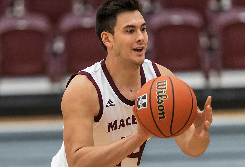 Alex Jap, a crucial inside presence for the Griffins men's basketball team will lead the team into its home opener against Calgary on Friday at 8 p.m. (Robert Antoniuk photo).