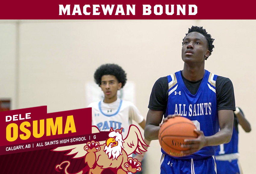 New Griffins recruit Dele Osuma led Calgary's All Saints high school to the provincial 4A quarter-finals this past season.