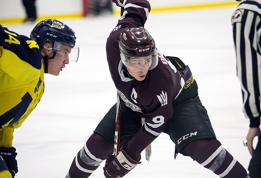 Ryan Benn, MacEwan's all-time career points leader, will be one of 20 players on the MacEwan-NAIT All Stars roster for Wednesday's game against the Edmonton Oilers rookies (Nick Kuiper photo).