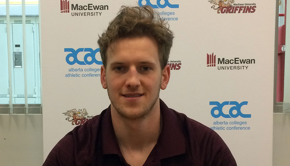 Sean MacTavish spent the past two seasons at the University of Alaska-Anchorage, but he is eager to play at home for the MacEwan University Griffins in 2017-18.