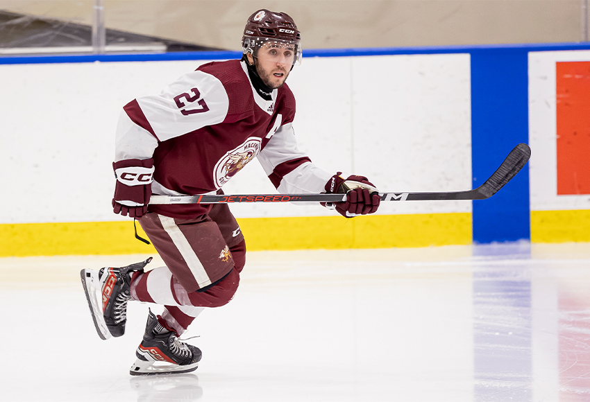 Marc Pasemko is leading the Griffins with 13 points in 12 games so far this season (Rebecca Chelmick photo).