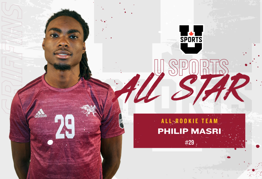 Masri becomes first in MSOC program history to make a U SPORTS team, landing on all-rookie squad
