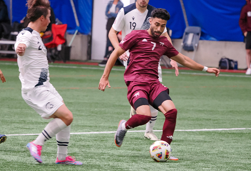 Ricky Yassin and the Griffins will face the two teams they're directly competing with for the final playoff spot in the Canada West Prairie Division this weekend (Norman Bo photo).