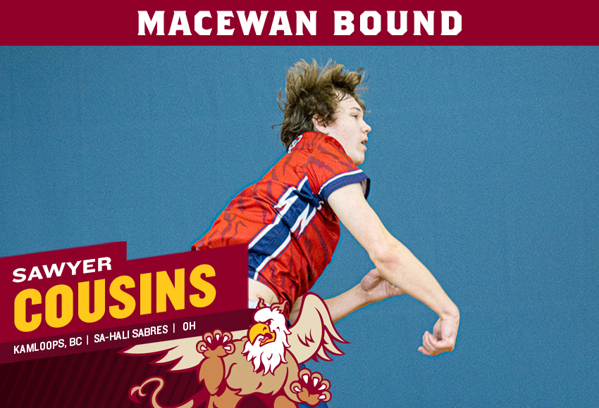 Sawyer Cousins has the capability to be a strong, physical presence at the outside hitter position for the Griffins.