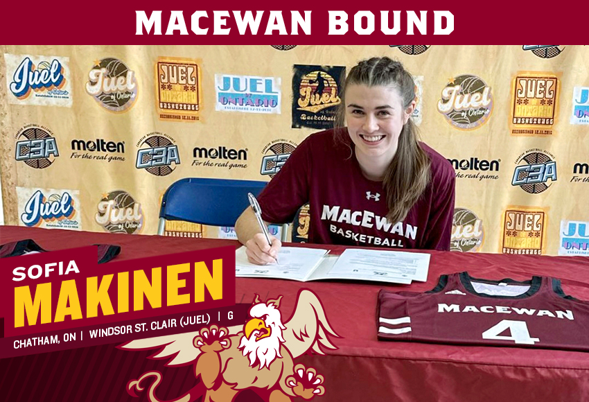 Bringing top-level experience from Ontario, Sofia Makinen will embark on her university athletics journey with MacEwan in the fall.
