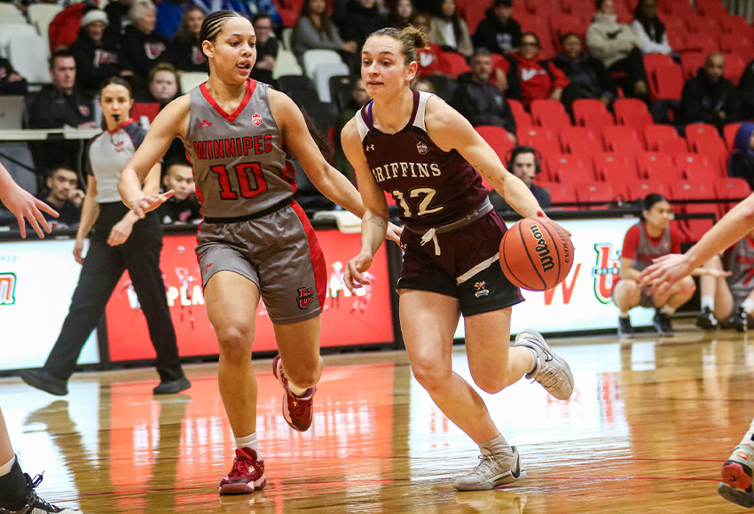 Noelle Kilbreath led the Griffins with 17 points and 11 rebounds (David Larkins photo).