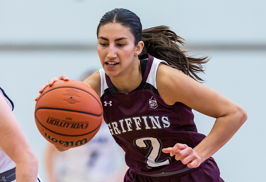 Captain Allie Spenrath is one of just four Griffins players in at least their third year of eligibility on one of the youngest rosters in U SPORTS (Robert Antoniuk photo).