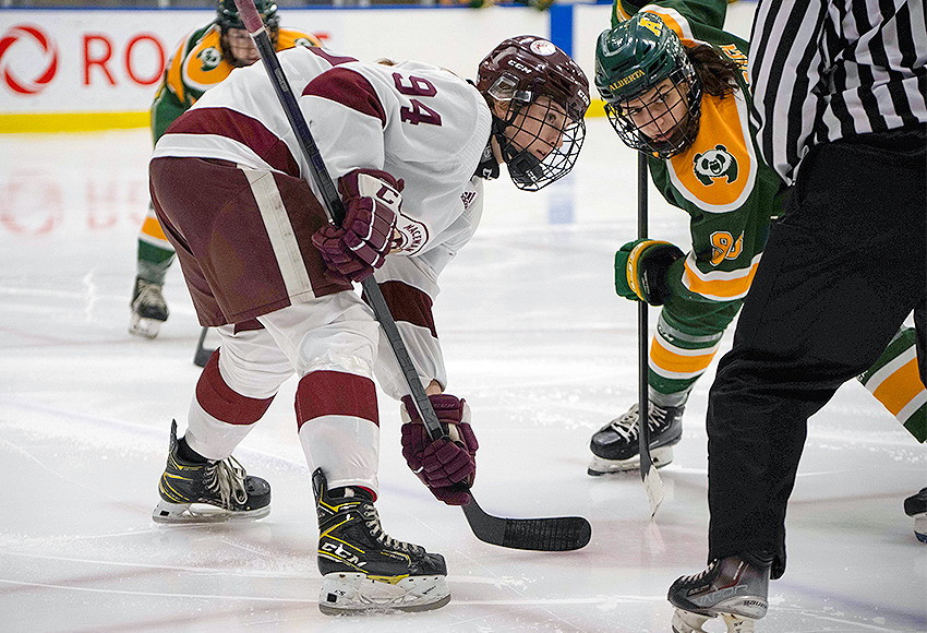 Kori Paterson and the Griffins will kick off the 2024-25 season vs. cross-town rival Alberta on Oct. 4-5 (Derek Harback photo).