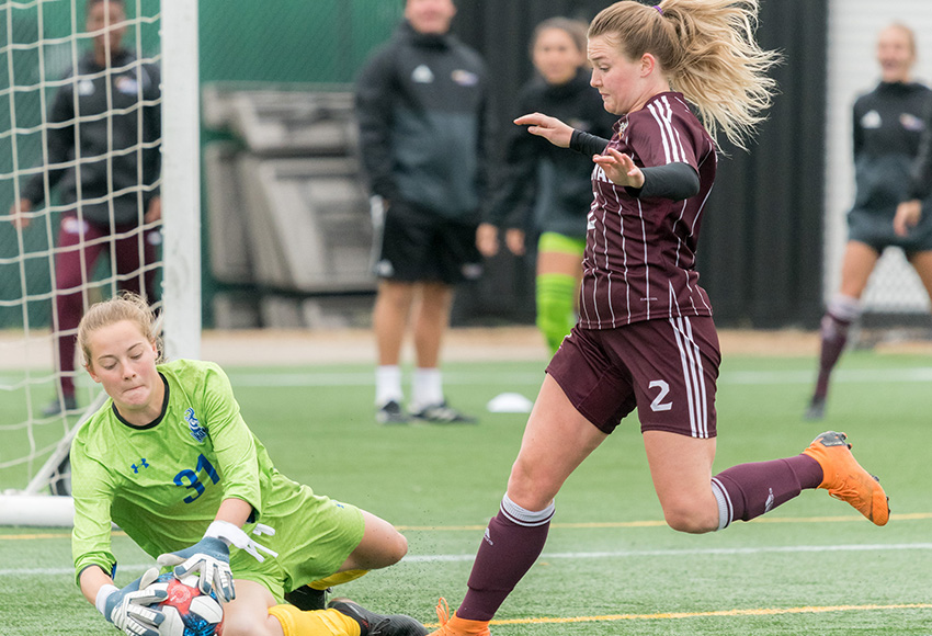 Meagan Lemoine is one of three current Griffins players joining the St. Albert Impact this summer for the club's inaugural season in the pro-am UWS loop (Chris Piggott photo).