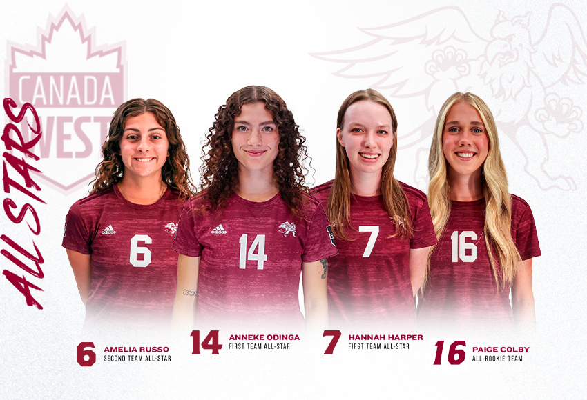 Four Griffins make Canada West all-star teams after program-record 33-point regular season