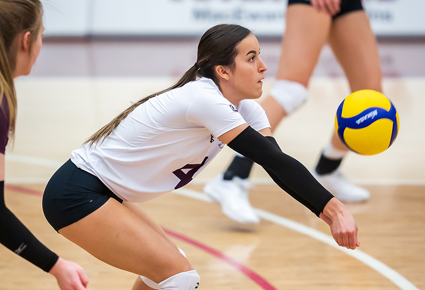 Libero Jordyn Thomas has been a constant for the young Griffins, providing rock solid serve-receive passing all season (Robert Antoniuk photo).
