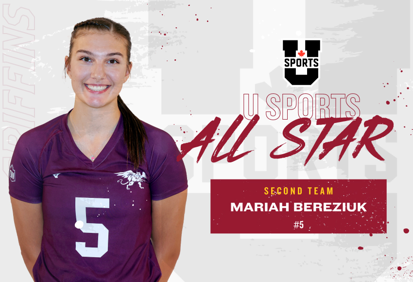 Bereziuk named to U SPORTS second team all-stars in a historic first for the Griffins WVB program