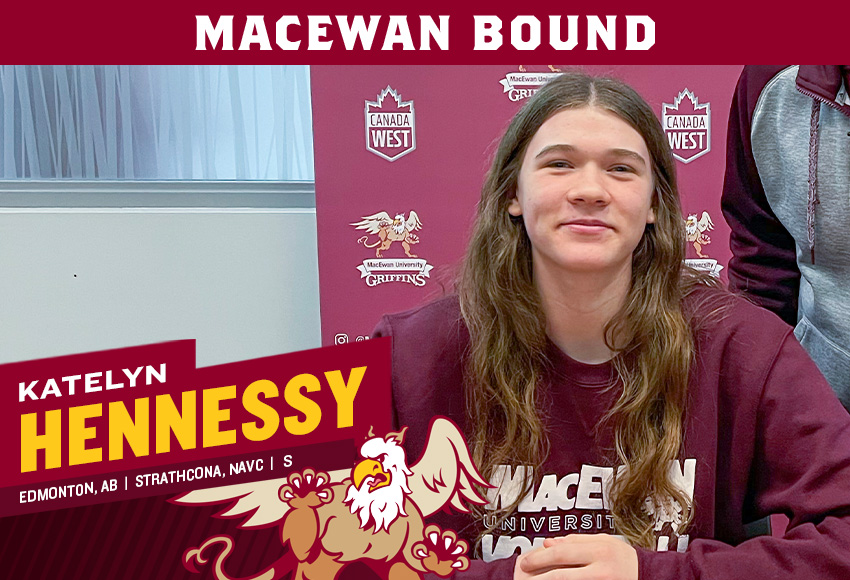 Katelyn Hennessy had an all-star worthy season with Scona in her Grade 12 year and will be a key addition to the setter position at MacEwan.