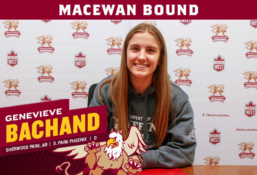 Sherwood Park Phoenix fullback Genevieve Bachand will bring a fast, physical brand of soccer to the Griffins.